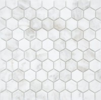 Мозаика из натурального камня LeeDo Dolomiti bianco MAT hex 18x30x6