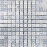 Стеклянная мозаика LeeDo Silver Satin 23x23x4