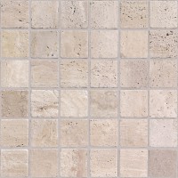 Мозаика из натурального камня LeeDo Travertino Beige MAT 48x48x7