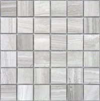 Мозаика из натурального камня LeeDo Travertino Silver POL 48x48x7