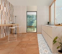 Плитка 60x30 настенная Spirit Greda рельефная матовая терракот Dual Gres Плитка 60x30 настенная Spirit Greda рельефная матовая терракот Dual Gres