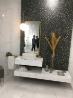 Плитка настенная 90x30 Мос Лусия черная глянцевая Emigres