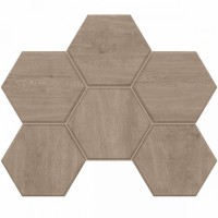 Плитка Estima мозаика 29x25 CW02 Hexagon неполированный серый