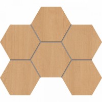 Плитка Estima мозаика 29x25 CW04 Hexagon неполированный бежевый