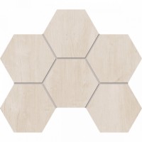 Плитка Estima мозаика 29x25 SF01 Hexagon неполированный белый