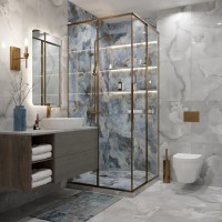 Керамогранит  Primavera 60x60 Honey Onyx Blue PR151 полированная