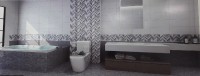 Плитка настенная  Тянь-Шань Керамик 60x30 Светло-серый TP3602A глянцевая