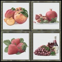 Плитка Heralgi декор 15x15 Dec Fruit Cold Garden глянцевая