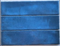 Плитка 30x8 настенная London Blue гладкая + рельефная глянцевая Niceker