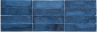 Плитка 30x8 настенная London Blue гладкая + рельефная глянцевая Niceker