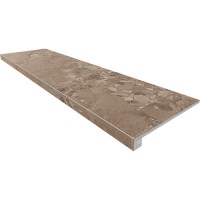 ступень Ametis 120x33 Oceanmist комплект ступень OM03 прямоугол. бортик без насечек + Подступенок 69392