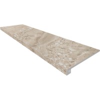 ступень Ametis 120x33 Oceanmist комплект ступень OM02 прямоугол. бортик без насечек + Подступенок 69391