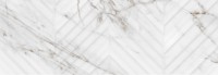 Плитка Eletto Ceramica 70x24 облицовочная Калакатта Серая/Calacatta Grey Калакатта Серая Линия Структура/Calacatta Grey Struttura Linea глянцевая