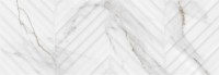 Плитка Eletto Ceramica 70x24 облицовочная Калакатта Серая/Calacatta Grey Калакатта Серая Линия Структура/Calacatta Grey Struttura Linea глянцевая