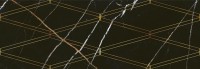 Плитка Eletto Ceramica 70x24 декор Золотой И Черный/Black & Gold Золотой И Черный Ромбы/Black & Gold Rombi глянцевая
