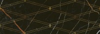 Плитка Eletto Ceramica 70x24 декор Золотой И Черный/Black & Gold Золотой И Черный Ромбы/Black & Gold Rombi глянцевая