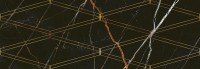 Плитка Eletto Ceramica 70x24 декор Золотой И Черный/Black & Gold Золотой И Черный Ромбы/Black & Gold Rombi глянцевая