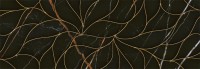 Плитка Eletto Ceramica 70x24 декор Золотой И Черный/Black & Gold Золотой И Черный Структура/Black & Gold Struttura глянцевая