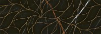 Плитка Eletto Ceramica 70x24 декор Золотой И Черный/Black & Gold Золотой И Черный Структура/Black & Gold Struttura глянцевая