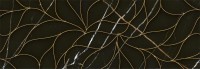 Плитка Eletto Ceramica 70x24 декор Золотой И Черный/Black & Gold Золотой И Черный Структура/Black & Gold Struttura глянцевая