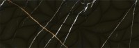 Плитка Eletto Ceramica 70x24 облицовочная Золотой И Черный/Black & Gold Золотой И Черный Структура/Black & Gold Struttura глянцевая