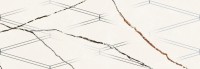 Плитка Eletto Ceramica 70x24 декор Белый Мрамор Ковелано/Bianco Covelano Белый Мрамор Ковелано Ромбы/Bianco Covelano Rombi глянцевая