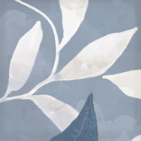 Плитка Eletto Ceramica 15x15 настенная Дерево/Wood Листья Голубой/Leaves Blue матовая
