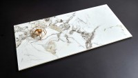 Керамогранит 120x60 Bianco Gold BHW-0035-3(10) мрамор полированная белый 10мм Basconi Home