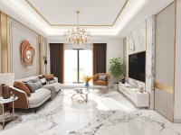 Керамогранит 120x60 Bianco Gold BHW-0035-3(10) мрамор полированная белый 10мм Basconi Home