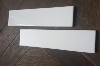 Плитка 20x5 настенная Microline White Mate гладкая матовая белый Dar Ceramics Плитка 20x5 настенная Microline White Mate гладкая матовая белый Dar Ceramics