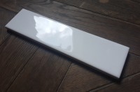 Плитка 20x5 настенная Microline White Brillo гладкая глянцевая белый Dar Ceramics