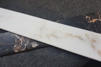 Керамогранит 40x8 Chevron Calacatta Gold гладкая матовая белый 6мм Goetan Керамогранит 40x8 Chevron Calacatta Gold гладкая матовая белый 6мм Goetan