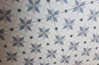 Керамогранит 23x23 напольная Palermo Bea гладкая матовая бело-черно-голубой Mijares - Cerlat Керамогранит 23x23 напольная Palermo Bea гладкая матовая бело-черно-голубой Mijares - Cerlat