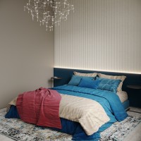 Стеновая панель 280x14 Master textile beige QY260623E Bonaparte