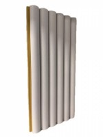 Стеновая панель 280x12 Pipe white skin QY260623E Bonaparte