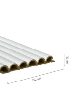 Стеновая панель 280x12 Pipe white skin QY260623E Bonaparte