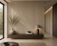Стеновая панель 280x10 Wave Travertine QY260623E Bonaparte Стеновая панель 280x10 Wave Travertine QY260623E Bonaparte