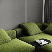 Стеновая панель 280x108 Plane textile grey carbon матовая connect QY251001N Bonaparte