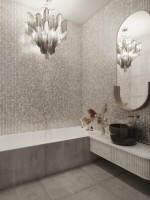 Мозаика 32x32 Atlantis Platinum 4*24*24 серый Bonaparte