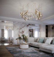 Стеновая панель 280x110 Arabesca глянцевая C connect 08/24 Bonaparte