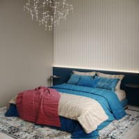 Стеновая панель 280x14 Master textile beige бежевый Bonaparte