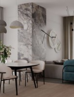 Стеновая панель 280x108 Amazona глянцевая carbon A connect KSJ23112 Bonaparte