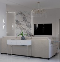 Стеновая панель 280x108 Cantana матовая carbon C connect бежевый Bonaparte