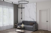 Стеновая панель 280x108 Calacatta White глянцевая A connect QY250407M Bonaparte