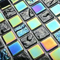 Мозаика 30x30 4мм Bondi black-25 25*25 черный Bonaparte