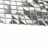 Мозаика 31x31 4мм Metal 4*20*20 серебряный Bonaparte