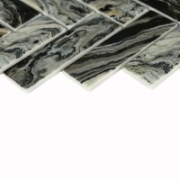 Мозаика 29x27 5мм Hadar Black 30*98*4.5 черный Bonaparte