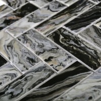 Мозаика 29x27 5мм Hadar Black 30*98*4.5 черный Bonaparte