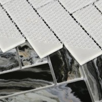 Мозаика 29x27 5мм Hadar Black 30*98*4.5 черный Bonaparte