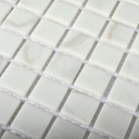 Мозаика 30x30 4мм Mia white матовая 23*23*4 белый Bonaparte